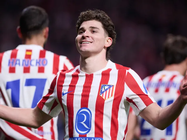 Joueur Atletico Madrid celebre Champions League huitiemes 2026