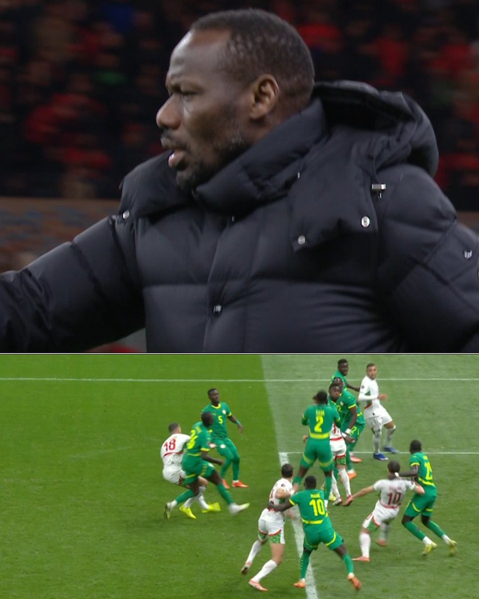 Pape Thiaw demande aux joueurs senegalais de quitter le terrain finale CAN 2025