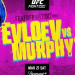 Movsar Evloev et Lerone Murphy à l'UFC London O2 Arena mars 2026