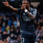 Vinicius Junior celebre qualification Real Madrid quarts Champions League 2026