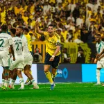 Cristiano Ronaldo celebre son but avec Al Nassr face a Al Ahli Saudi Pro League 2026