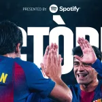 Lamine Yamal tire son penalty face au Celta Vigo au Spotify Camp Nou, Liga 2026