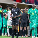 Jean-Jacques Ndala arbitre lors de la finale de la CAN 2025