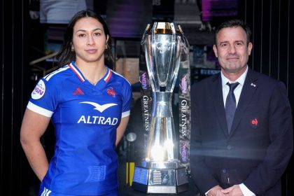 Les Bleues du XV de France féminin lors de la victoire contre l'Italie 40-7 au Six Nations 2026 à Grenoble
