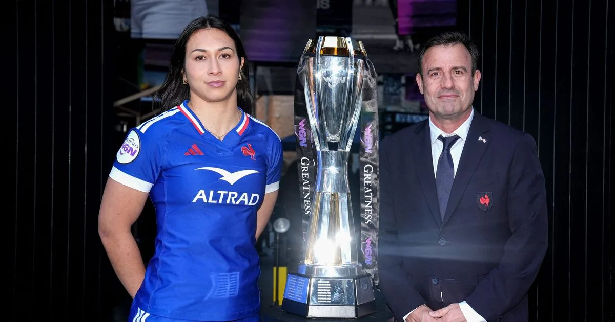 Les Bleues du XV de France féminin lors de la victoire contre l'Italie 40-7 au Six Nations 2026 à Grenoble