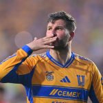André-Pierre Gignac lors de son dernier match avec les Tigres de Monterrey au stade du Volcán, le 25 avril 2026