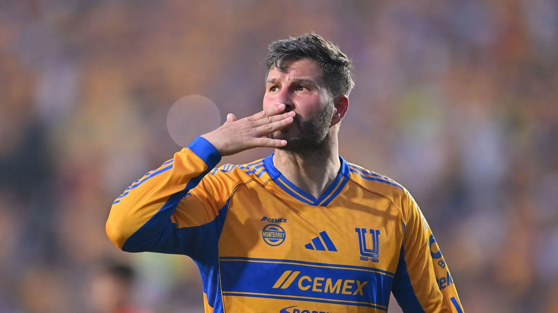 André-Pierre Gignac lors de son dernier match avec les Tigres de Monterrey au stade du Volcán, le 25 avril 2026