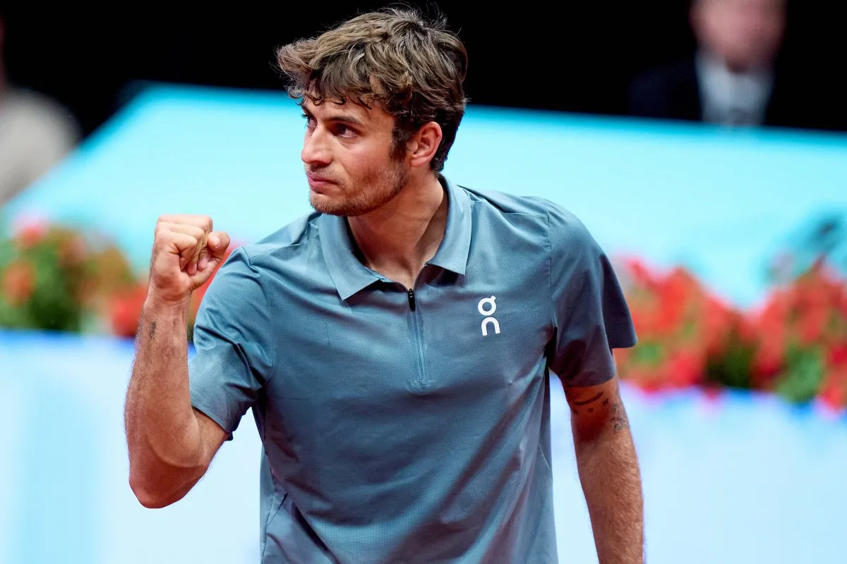 Flavio Cobollí en quart de finale du Madrid Open 2026 contre Medvedev