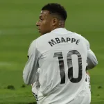 Kylian Mbappé lors d'un match du Real Madrid en Liga 2026
