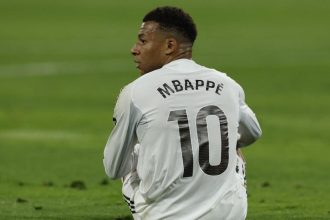 Kylian Mbappé lors d'un match du Real Madrid en Liga 2026