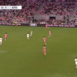 Messi célèbre son premier but dans le Nu Stadium d'Inter Miami face à Austin FC en MLS 2026