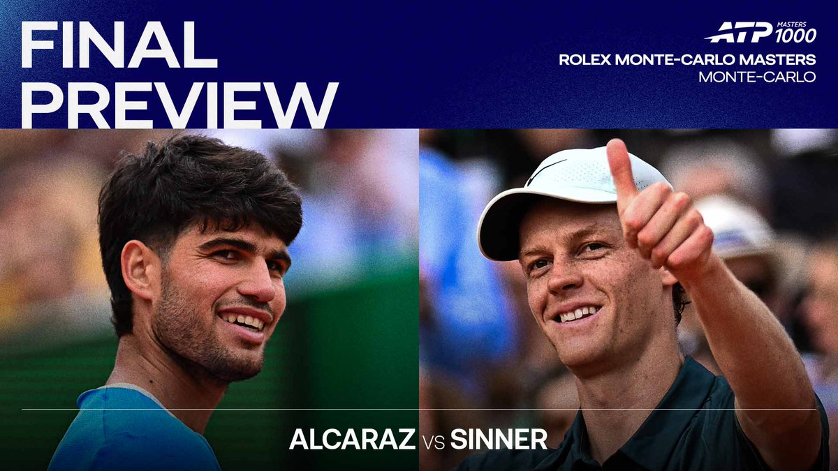 Jannik Sinner et Carlos Alcaraz en finale du Rolex Monte-Carlo Masters 2026