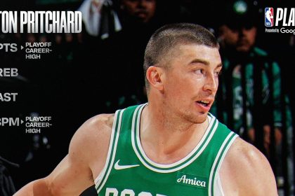 Payton Pritchard fête ses 32 points record avec les Celtics en Game 4 des NBA Playoffs 2026