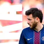 Kvaratskhelia célèbre son doublé lors de PSG 3-0 Nantes, Ligue 1, 22 avril 2026