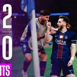 PSG joueurs célèbrent une victoire lors de la saison historique 2025-2026