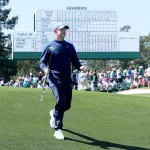 Rory McIlroy en pleine action au premier tour du Masters d'Augusta 2026