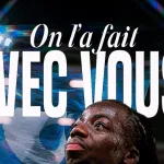 Joueurs du Racing Club de Strasbourg célébrant la qualification en demi-finale de la Conference League 2026