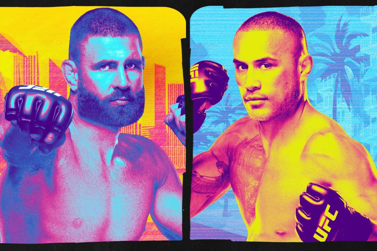 Affiche UFC 327 Prochazka vs Ulberg pour le titre mi-lourd vacant