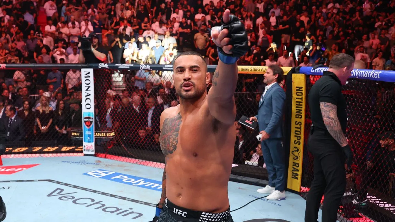 Carlos Ulberg champion UFC mi-lourd après KO sur Prochazka à l’UFC 327 Miami