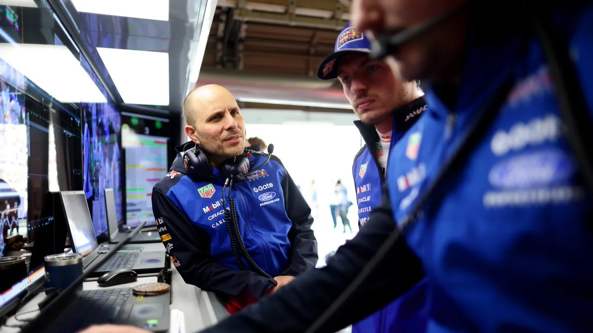 Max Verstappen et Gianpiero Lambiase ensemble chez Red Bull Racing en Formule 1