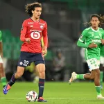 Ayyoub Bouaddi sous le maillot du LOSC, milieu choisi par le Maroc