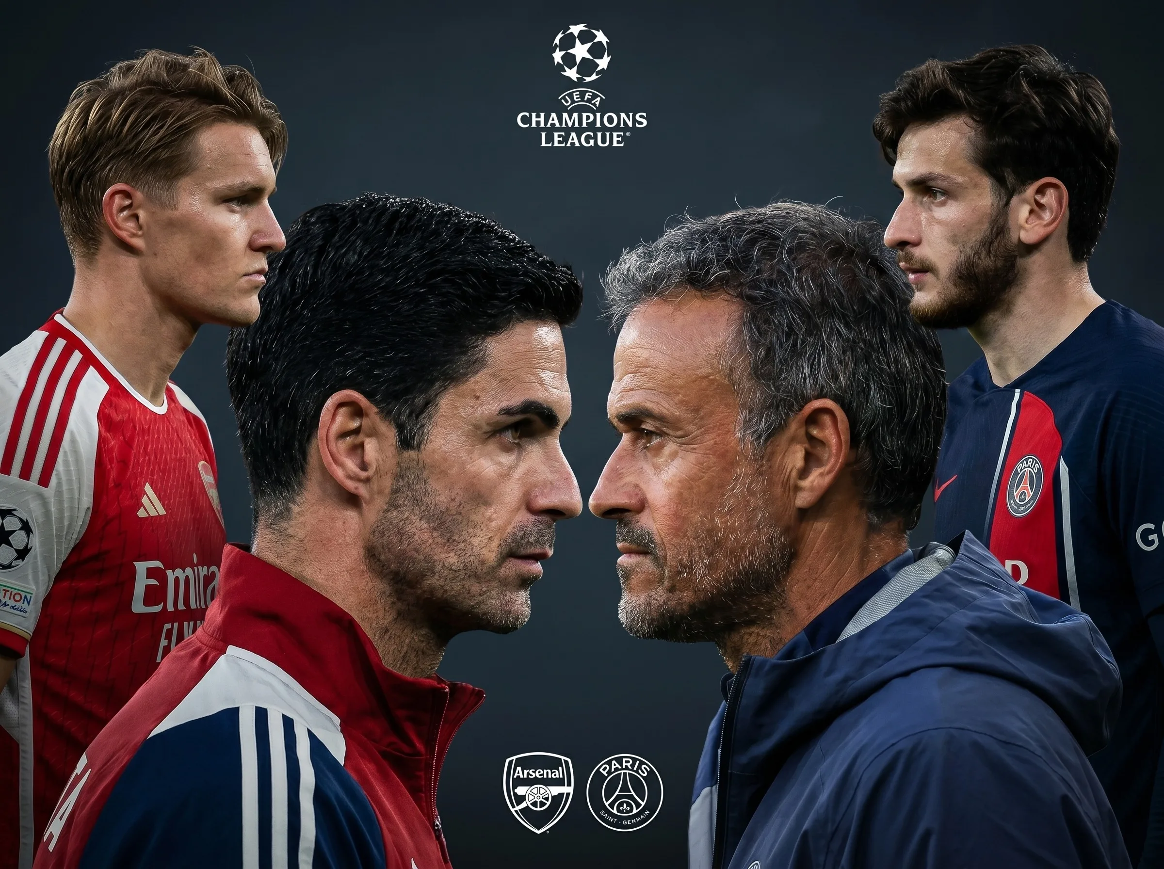 Mikel Arteta en conférence de presse avant la finale PSG-Arsenal à Budapest