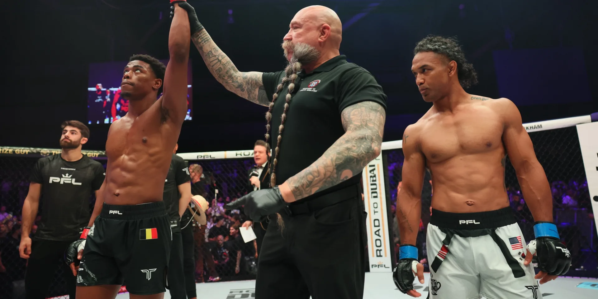 Patrick Habirora KO Benson Henderson en 20 secondes — PFL Bruxelles mai 2026