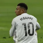 Kylian Mbappé en maillot du Real Madrid lors de la saison 2025-2026