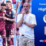 Pep Guardiola lors de Manchester City 1-2 Aston Villa, dernier match à l'Etihad Stadium, Premier League 2026