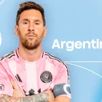 Lionel Messi avec le maillot de l'Argentine, sélectionné pour la Coupe du Monde 2026
