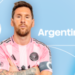 Lionel Messi avec le maillot de l'Argentine, sélectionné pour la Coupe du Monde 2026