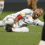 Neymar blessé au mollet avec Santos