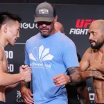 Song Yadong soumet Deiveson Figueiredo guillotine UFC Macao 2026