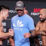 Song Yadong soumet Deiveson Figueiredo guillotine UFC Macao 2026