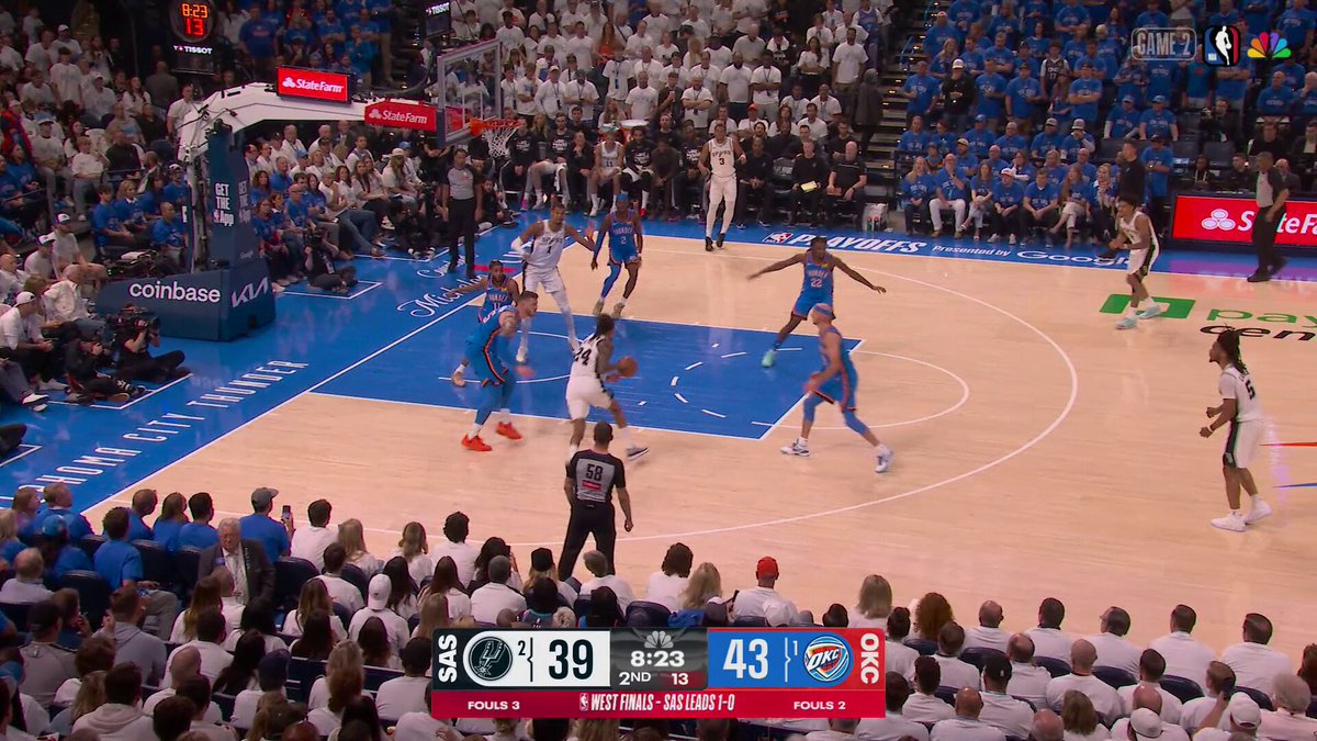 OKC égalise 1-1 : SGA 30 pts, les Spurs craquent sous les turnovers (Game 2 — Finales Ouest)
