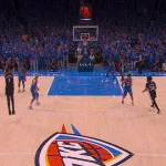 Victor Wembanyama en action lors du Game 1 Spurs-Thunder Finales de Conférence Ouest NBA 2026
