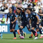 Joueurs du Paraguay célébrant leur qualification face à l'Allemagne au Mondial 2026