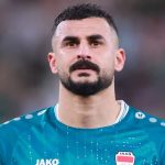 Aymen Hussein, attaquant de la sélection irakienne, avant la Coupe du Monde 2026