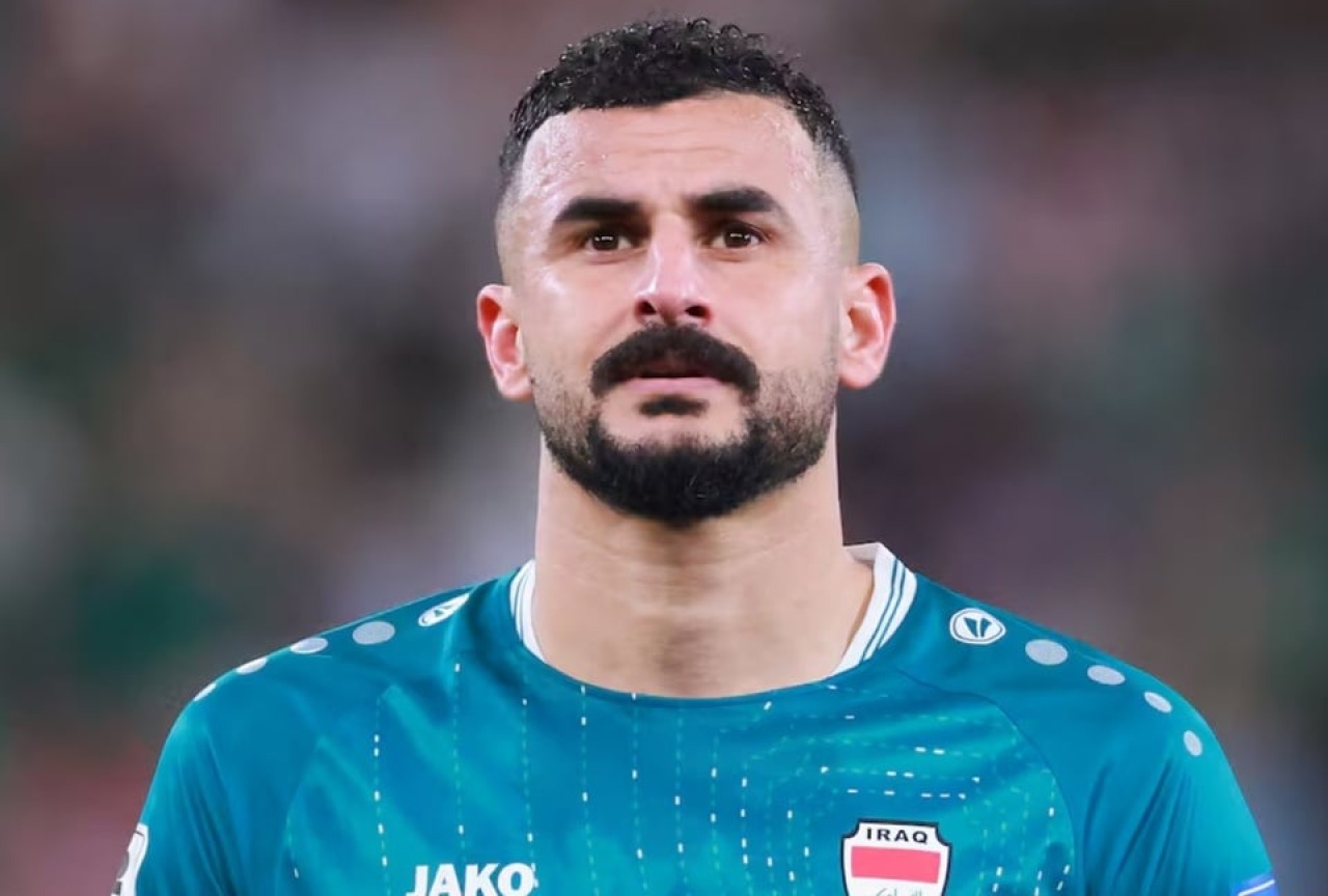 Aymen Hussein, attaquant de la sélection irakienne, avant la Coupe du Monde 2026