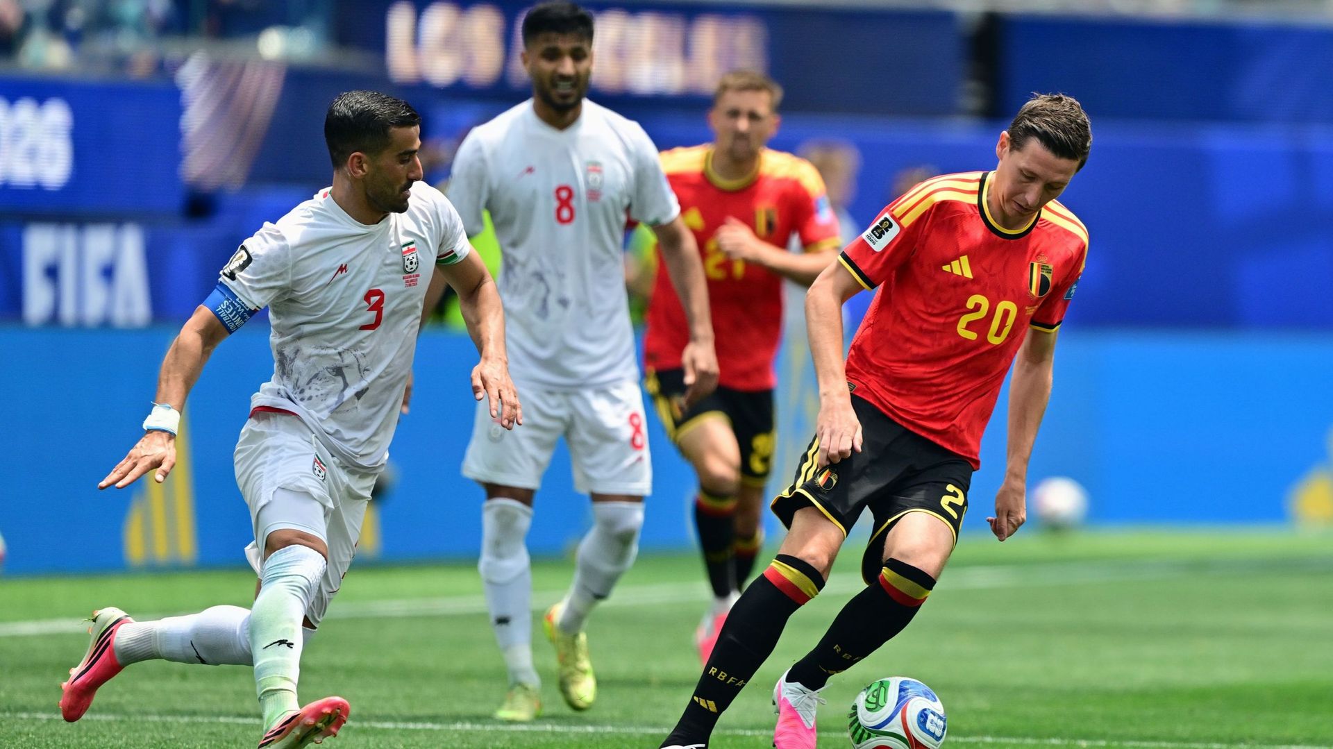 Match nul 0-0 entre la Belgique et l'Iran au SoFi Stadium de Los Angeles, Coupe du monde 2026