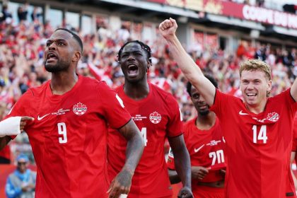 Canada 1-1 Bosnie-Herzégovine, Mondial 2026 — Cyle Larin célèbre son but à Toronto