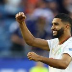 Joueur du Maroc célèbre la victoire face à l’Écosse au Mondial 2026