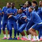 Les joueurs de l'équipe de France avant la Coupe du monde 2026
