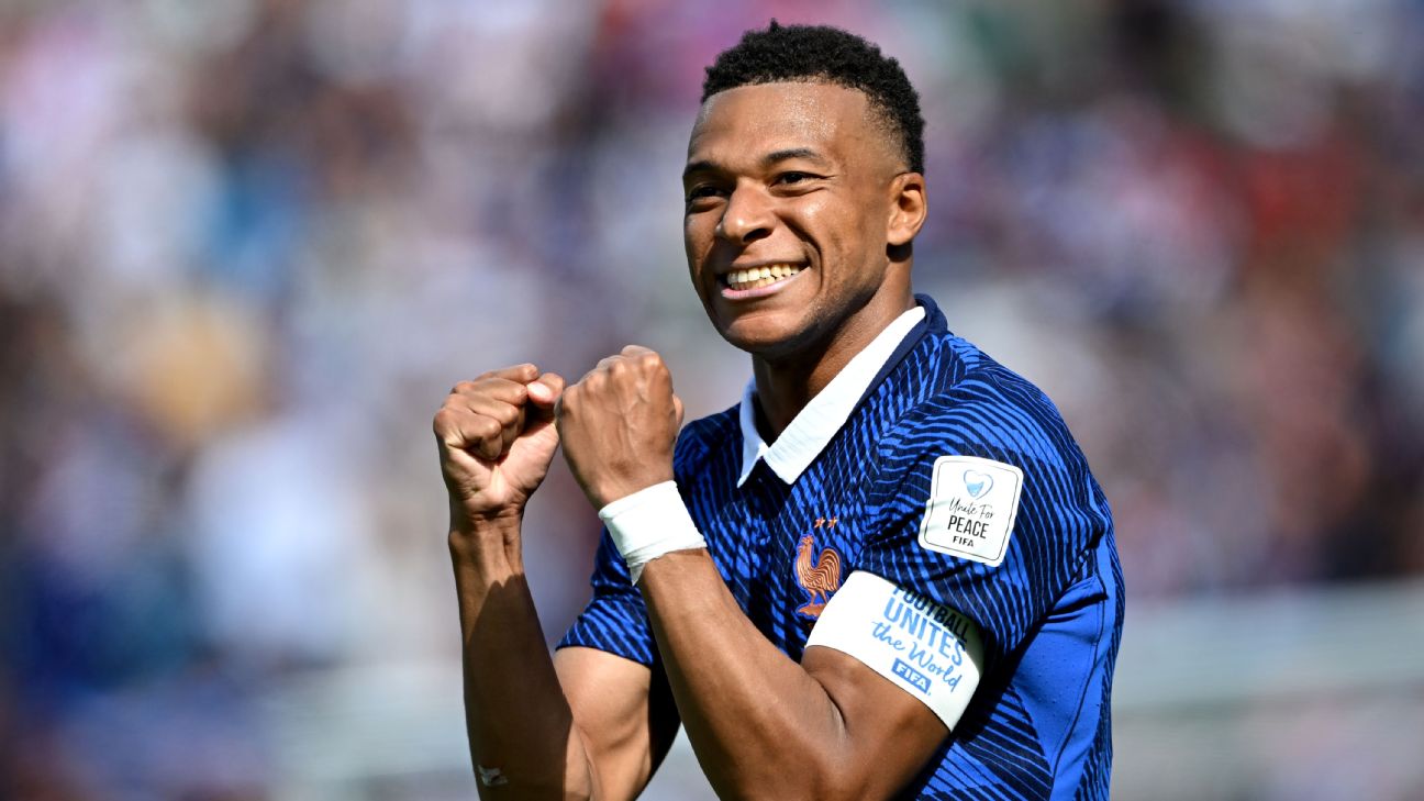 Kylian Mbappé célèbre un but lors de France - Sénégal à la Coupe du monde 2026
