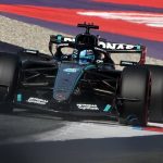 George Russell (Mercedes) célèbre sa victoire au Grand Prix d'Autriche 2026 sur le Red Bull Ring
