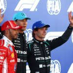 Lewis Hamilton (Ferrari) et George Russell (Mercedes) au Grand Prix d'Espagne 2026 à Barcelone