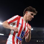 Julián Álvarez sous le maillot de l'Atlético de Madrid, cible du Real Madrid