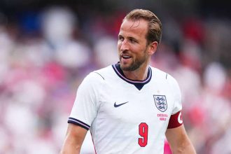 Harry Kane célèbre son doublé lors d’Angleterre-Croatie (4-2), Coupe du monde 2026