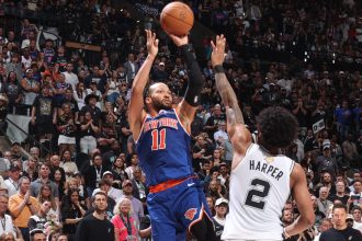 Les Knicks champions NBA 2026 célèbrent leur titre face aux Spurs