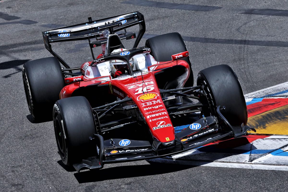 Charles Leclerc en piste lors des EL1 du GP de Monaco 2026 de Formule 1
